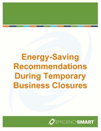 A screenshot of the Energy-Saving Recommendations During Temporary Business Closures Guide document