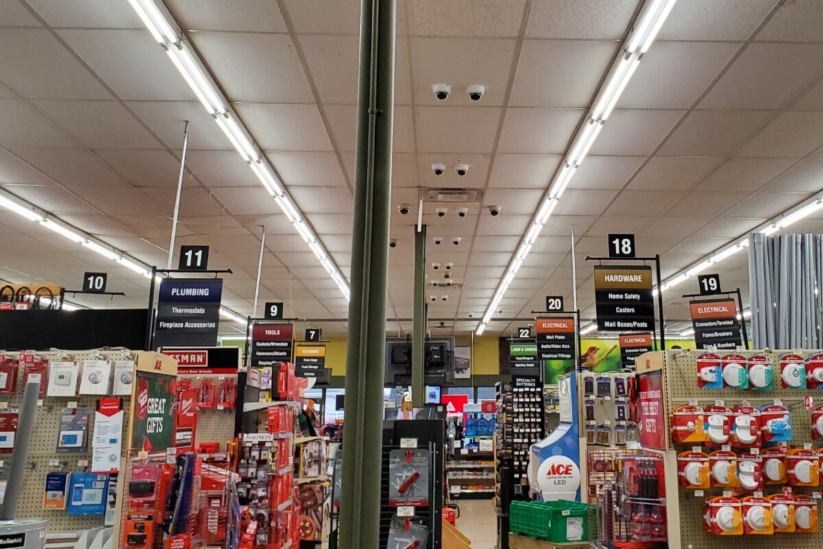 A view of the interior sales floor of Columbiana Ace Hardware