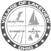 the logo for the Village of Lakeview, Ohio's utility.
