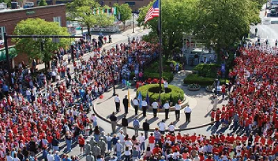 a community celebration in Wadsworth, Ohio.