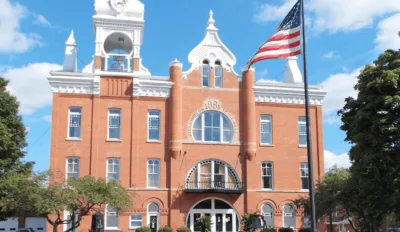 Wellington, Ohio's Town Hall building.