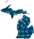 Michigan state map