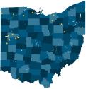 Ohio state map